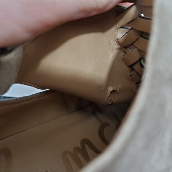 Sam Edelman | Pierson Suede Ankle Booties with Ladder Slit Design - Picture 13 of 16